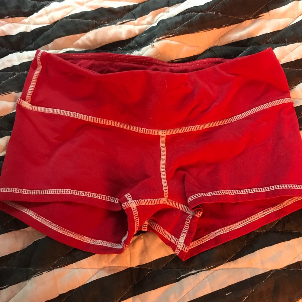 Red hot Fleo shorts